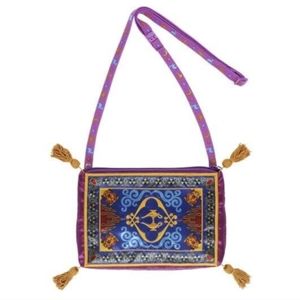NWT Disney Tokyo Japan Aladdin Magic Carpet Crossbody Purse / Zipper Bag / Pouch
